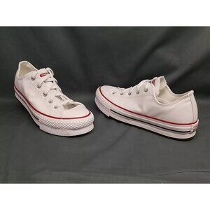 Converse Girls CT All Star EVA Lift Ox Sneakers White Red Size 6 NEW IN BOX!